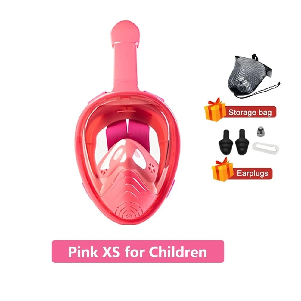 Maschera da snorkeling Maschera Maschera da nuoto per bambini, maschera integrale per snorkeling subacqueo, maschera respiratoria per immersioni subacquee, antiappannamento