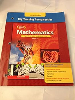 Paperback Mathematics Applications and Concepts Course 1, Key Teaching Transparencies Book