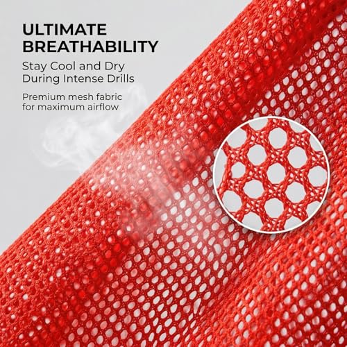 Image of RAINFLOW Soccer Pinnies Scrimmage Vests - Set of 12 Lightweight Mesh Pennies Practice Jerseys for Child /Youth Teams,Training
