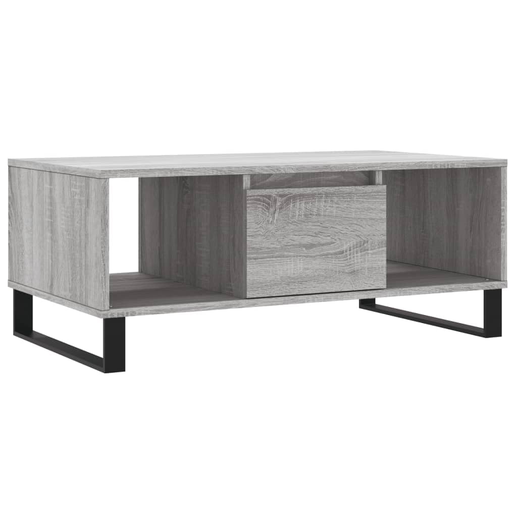 Vidaxl Coffee Table in Concrete Gray 90 x 50 x 36.5cm Made of wood