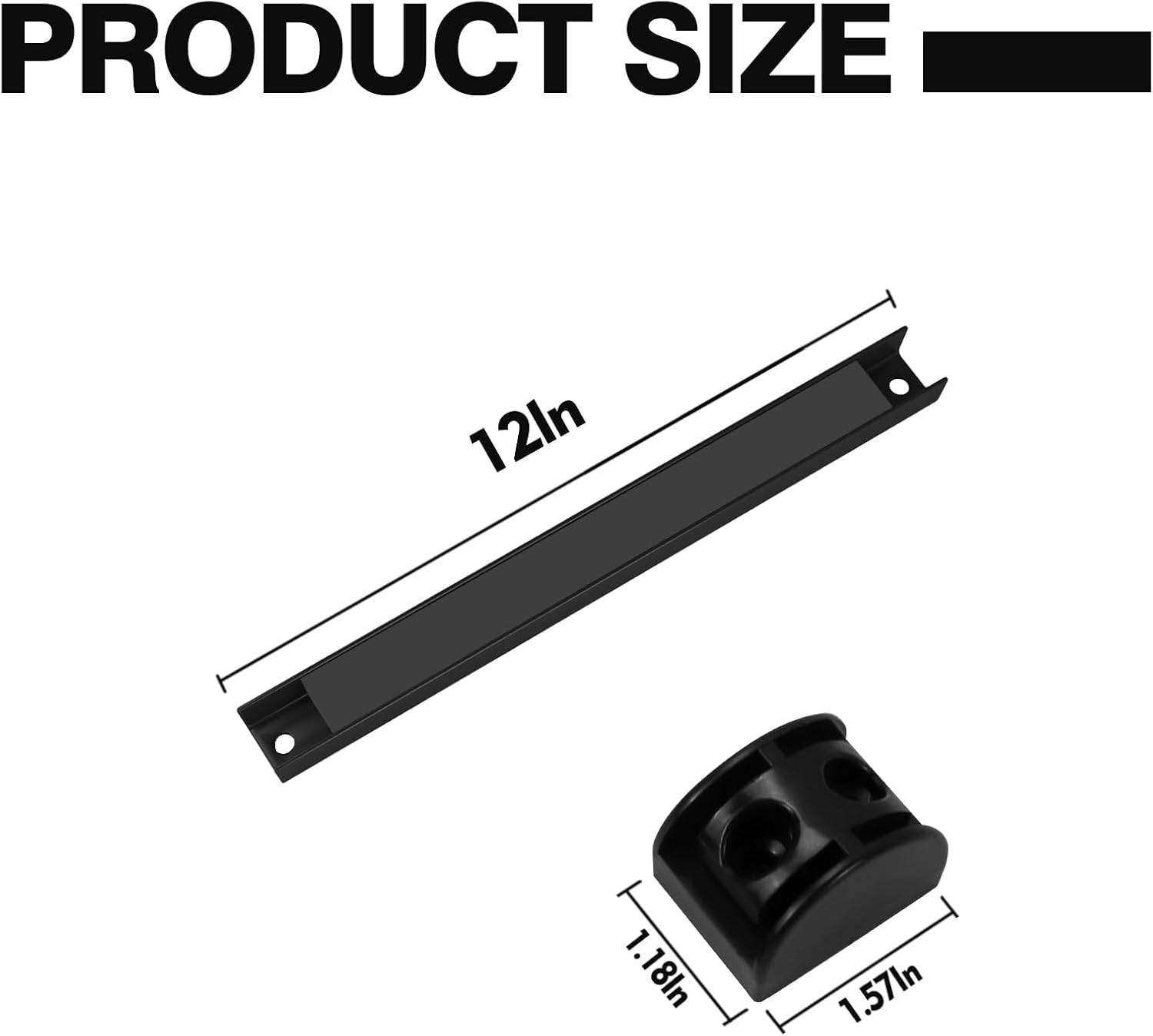 12" Magnetic Tool Holder, 4 Packs Magnetic Storage Strips Magnet Bar PVC Coated for Garage Tool Organizer Mounted Hanging Strip,Heavy Duty of Holder Easy to Install 12IN-4 PACK