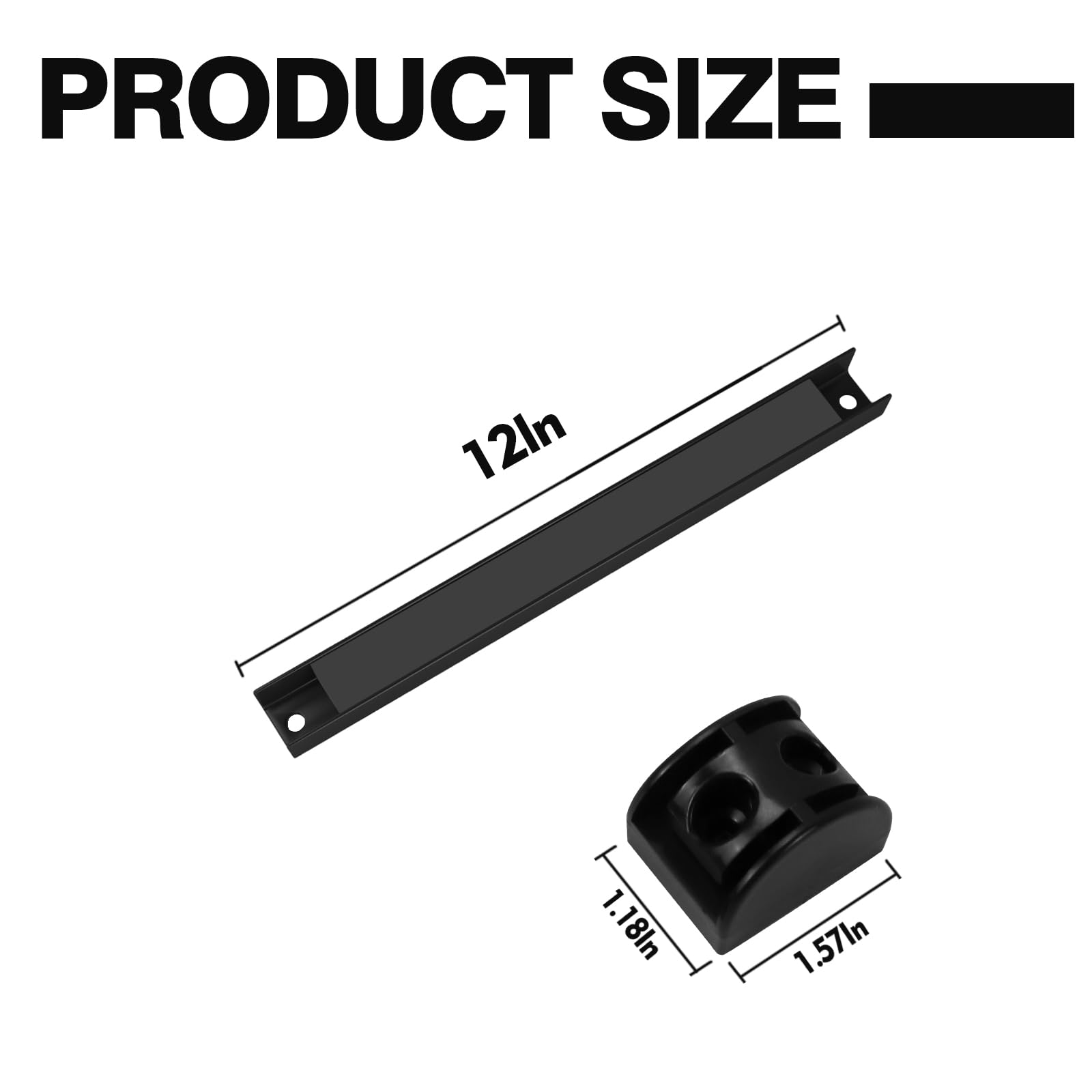 Portautensili magnetico da 30,5 cm, confezione da 5 pezzi, rivestito in PVC, resistente, per garage | Forte tenuta magnetica resistente alla ruggine, facile da installare, adatto per chiavi, martelli, pinze e cacciaviti