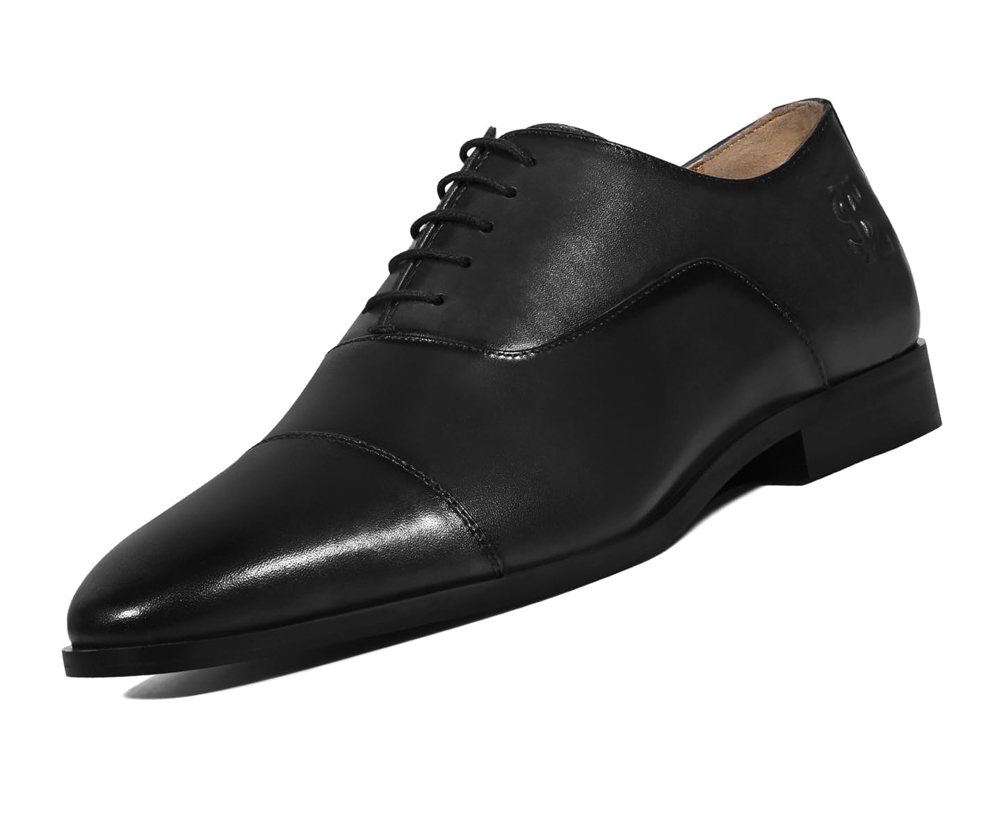 louis stitch Men’s Jet Black Italian Crust Leather Derby Shoes| Formal Lace-Up Shoes for Men | Perfect for Business, Formal & Parties | LSVX-EUOXJB-picture-37