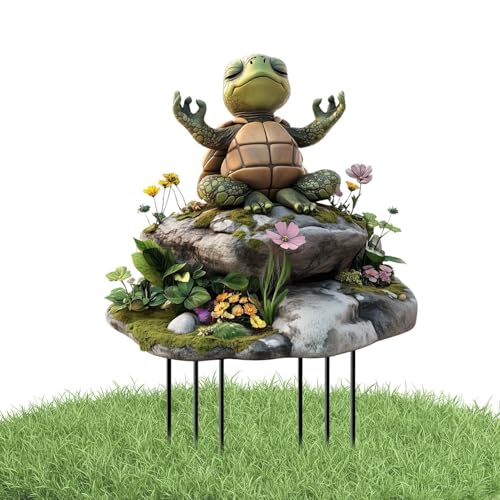 Generico Estacas de obra para decoración, postes de jardín decorativos,Plug de césped acrílico 2D impermeable - Estacas de jardín decorativo creativo, plug art para exteriores para interiores