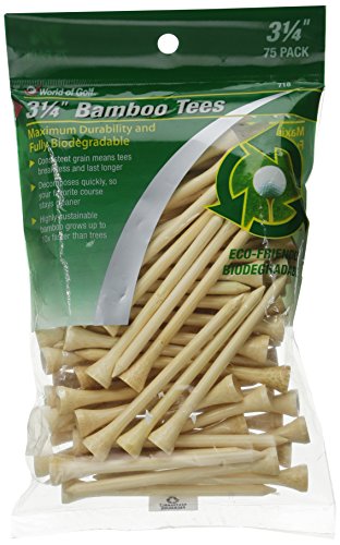JEF Monde de Golf 718 3-1/10,2 cm en Bambou Tees de Golf (Lot de 100), Naturel Cover