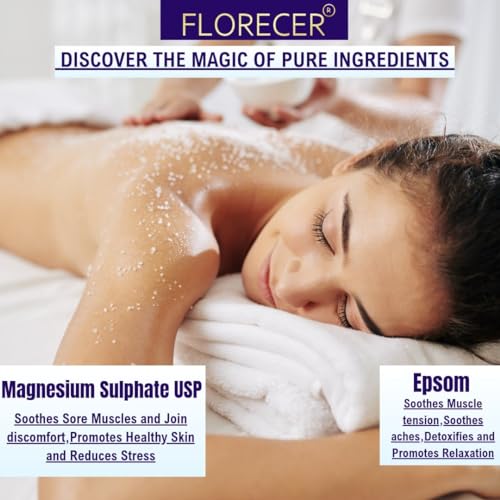 Florecer Epsom Salt For Bath | Foot | Pain Relief | Magnesium Sulphate - 1 Kg - Image 4