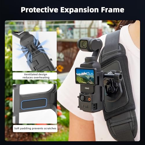 Support sac à dos Pocket 3 libérant les mains, sangle DJI Osmo Pocket - 4