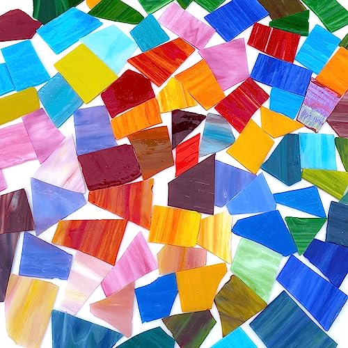 Litmind 2.2Lb Irregular Stained Glass Scraps - Mosaic Glass Pieces & Mosaic Tiles For Crafts Bulk In Assorted Colors And Shapes, Perfect For Mosaic Making Projects, Home Decor, And More #TOP3