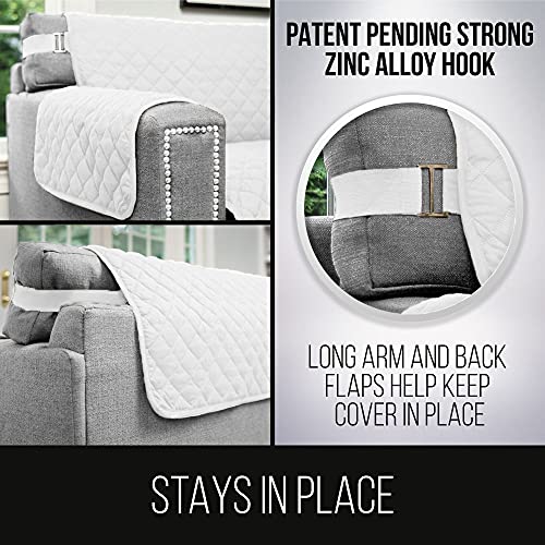 image for Sofa Shield Recliner Slip Cover with Patented Strap, Cushion Protector