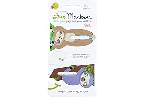 Slothful Reading Companion: Linemarker Sloth Magnets
