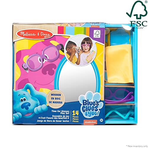 Melissa & Doug Blues Clues & You! Time for Glasses Play Set - Pretend Eye Doctor Kit, Blues Clues Set, Toys, Play Eyeglasses For Kids Ages 3+ - Thumbnail 6