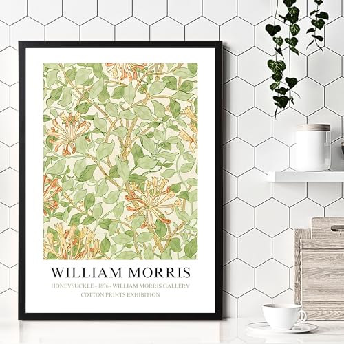 Póster de William Morris elegante para decorar tu salón con arte botánico A4 7