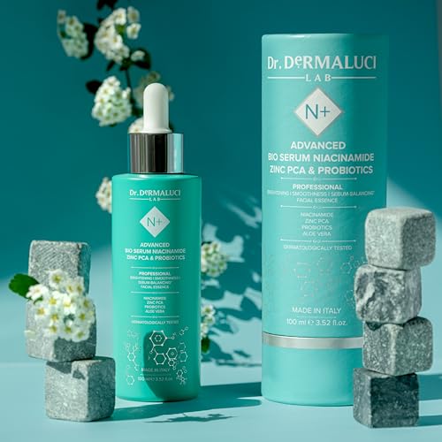 Dr. Dermaluci Lab - Sérum Facial Niacinamide 5% 100ml BIO - Purifiant, Illuminateur, Hydratant - Zinc PCA, Prébiotiques, Acide Hyaluronique - Peaux Sensibles - AIAB Made in Italy – vue 7