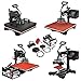 VEVOR Heat Press 15x15 inch Heat Press 5 in 1 Digital Multifunctional Sublimation Auto-Countdown Heat Press Machine for T Shirts Hat Mug (15x15INCH 5IN1 Auto-Countdown)