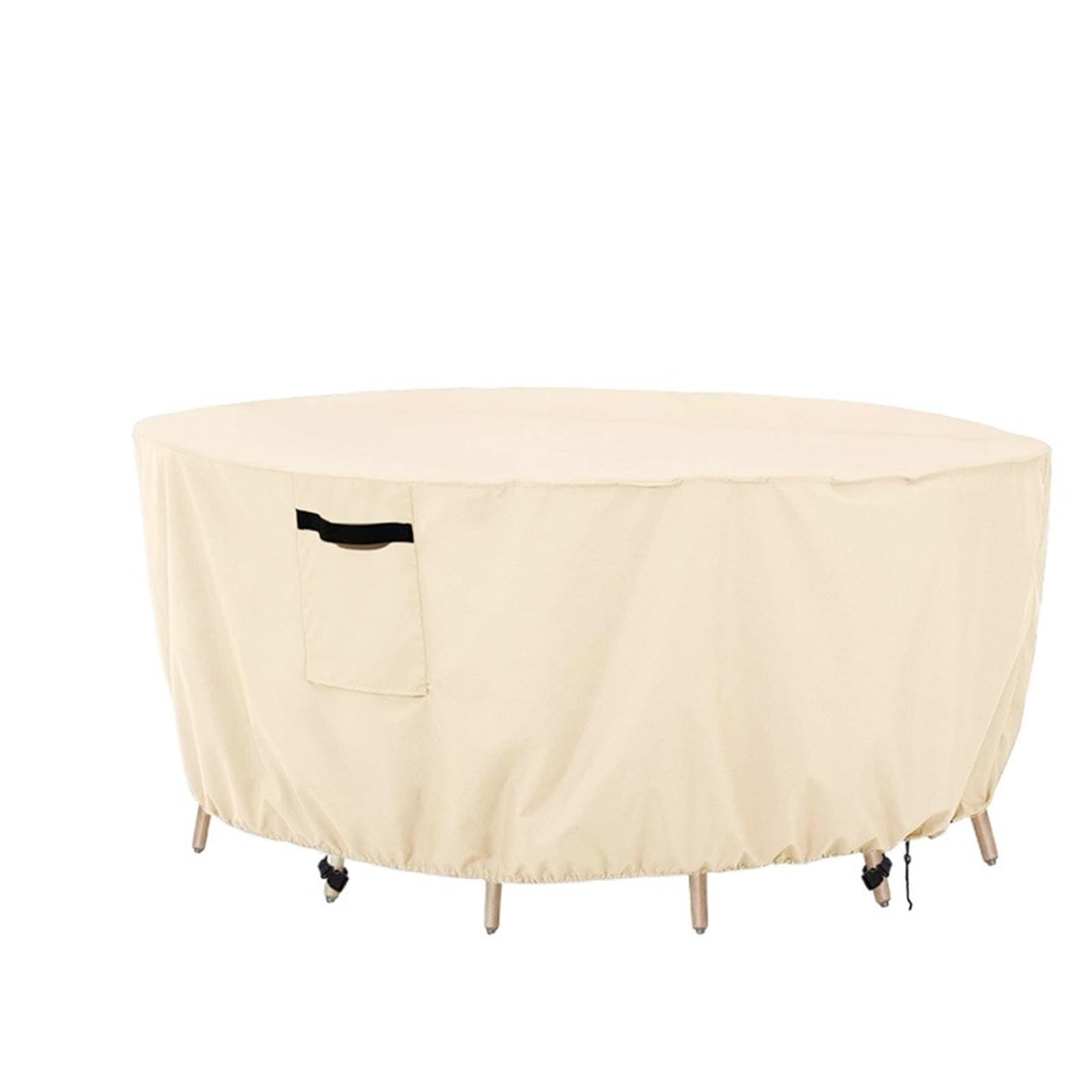 Outdoor Furniture Cover Outdoor Round Table Cover Garden Furniture Chair Dust Covers Waterproof Protection Patio Rain Snow(Beige,180x90cm)