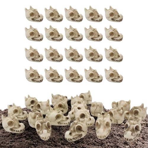 Decorative Stones - Skull Design Vase Stones, Resin Accessories for Indoor Outdoor Garden Aquarium