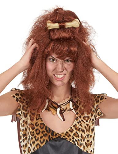 DEGUISE TOI - Perruque marron femme des cavernes - Perruque - Taille Unique - Autres - Accessoires pour déguisement - Synthétique - -