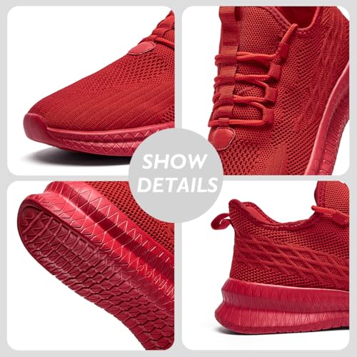 Image of Mens Running Tennis Casual Walking Shoes Fashion Athletic Gym Sports Sneakers for Men Breathable Lightweight Comfortable Shoes