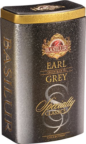 Basilur Specialty Classics Loose Leaf Tea, Metal Tin Caddy, Earl Grey, 3.5 Ounce