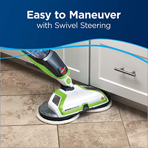 Bissell Spinwave Powered Hardwood Floor Mop And Cleaner, Green Spinwave, 2039A, 14" Cleaning Path Width #TOP5