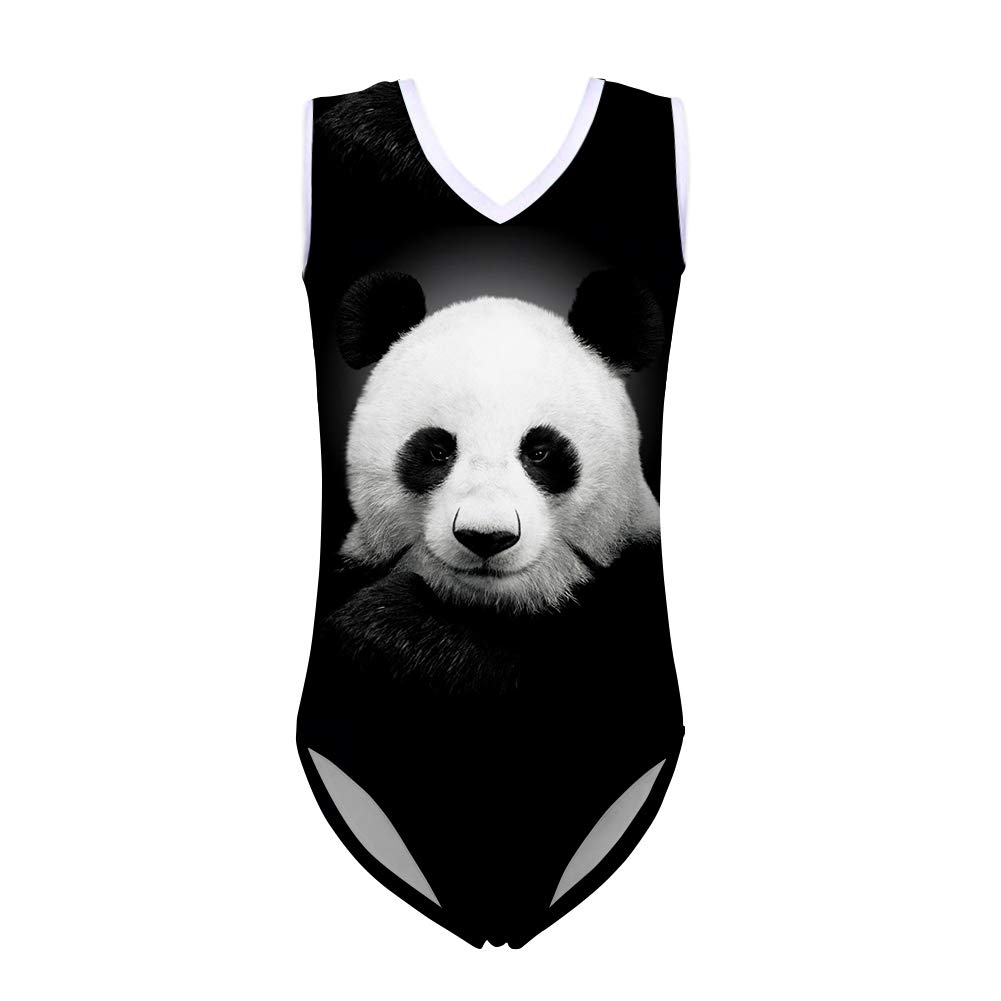 ELEQIN Kids Girls Swimwear Animal Pattern One Piece Teen Swimsuit Dance Leotards Gymnastics Leotards