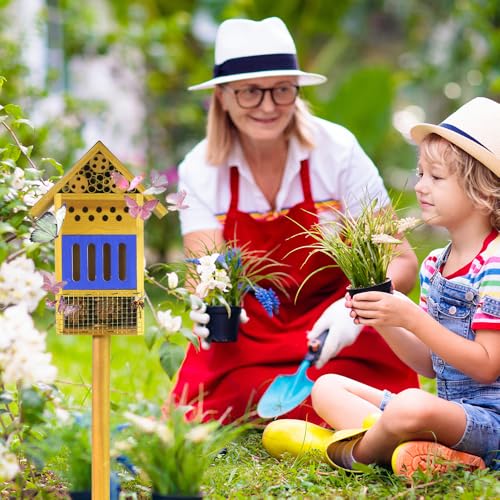 image for Predimeza Wooden Butterfly House & Bee House for The Garden, Durable B