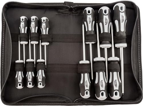 Blackout XP 12-Piece Torx Screwdriver Set Plus Zippered Carrying Bag | Precision Magnetic Screwdriver Tool Set, Black (12 Piece)