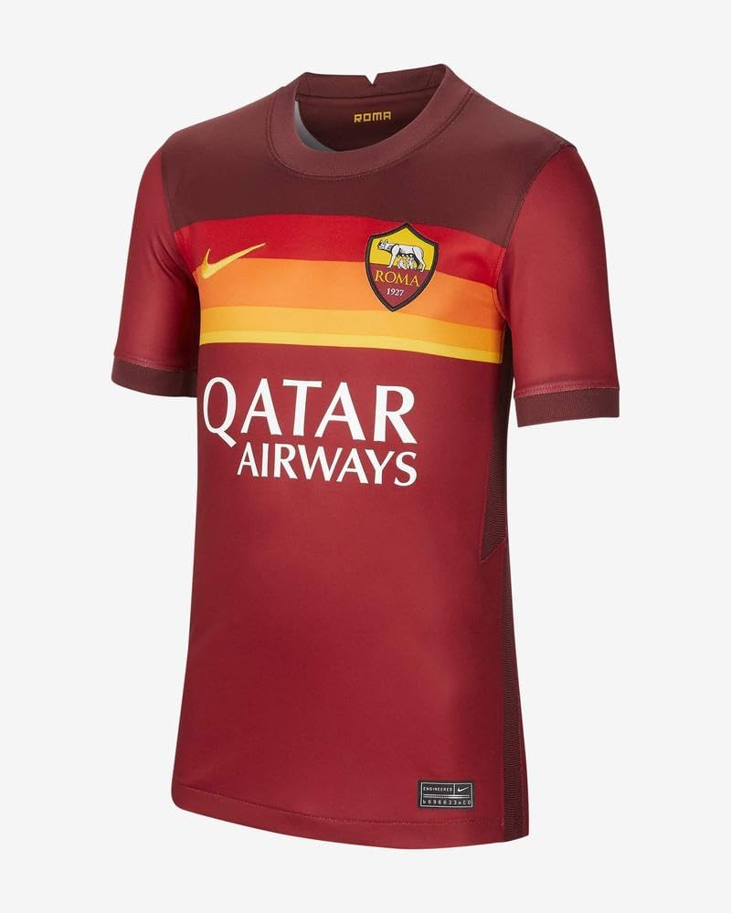 Nike Roma Y Nk BRT Stad JSY SS HM T-Shirt Unisex - Bambini e Ragazzi (Pacco da 1)