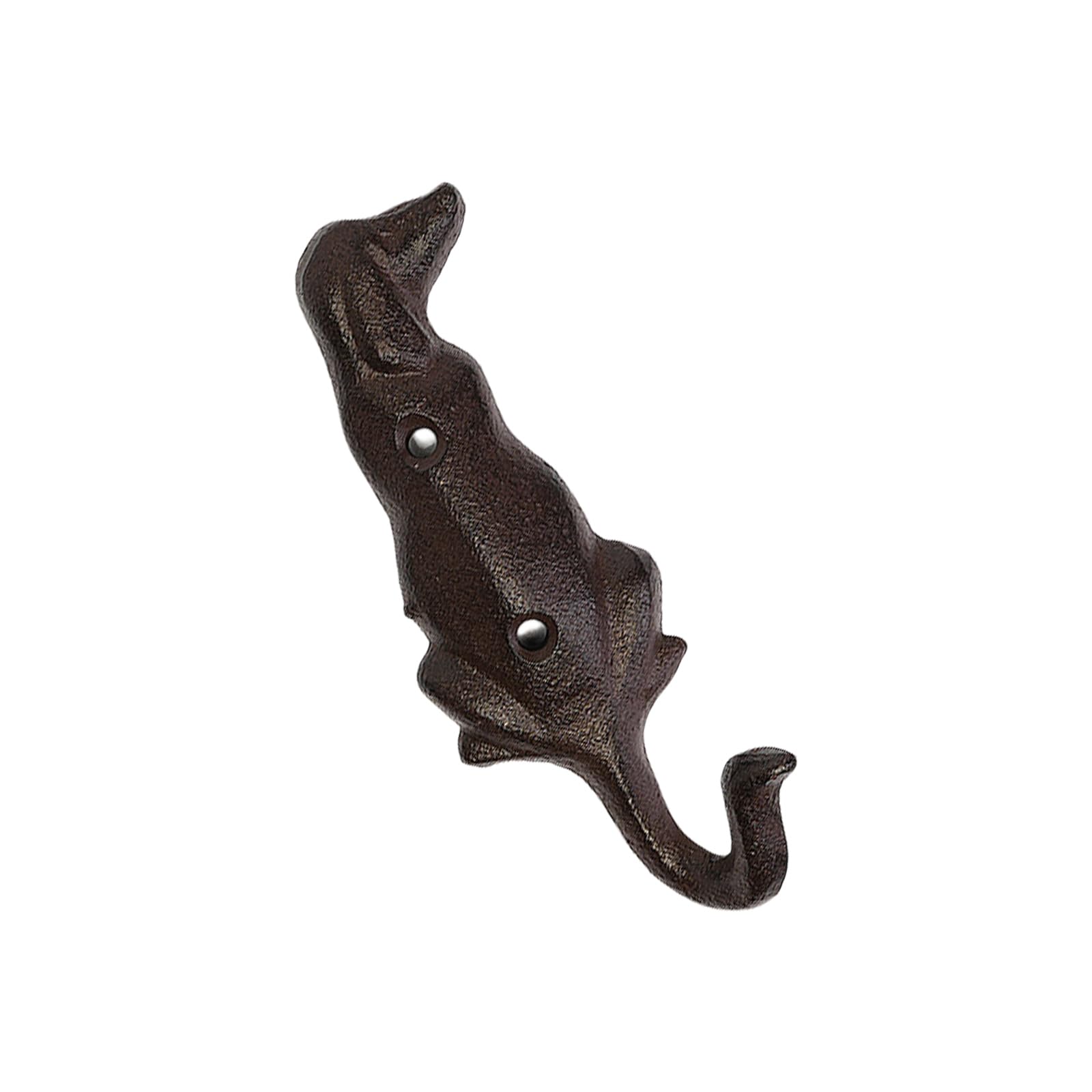 Kfwfuaee Rusty Dog Themed Hanger Heavy Duty Iron Dog Back View Hook Adds Character And Functionality To Any Room