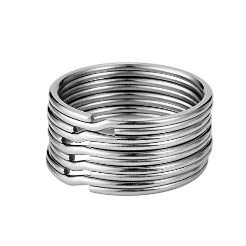 Hooami 5PCS in acciaio INOX Jump split portachiavi...