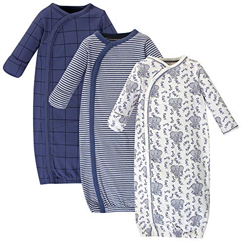 Image of Touched by Nature Baby Girls' Organic Cotton Kimono Gowns