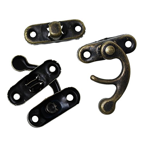 Preisvergleich Produktbild maDDma ® 50 Schatullen-Schlösser 33x29mm Bronze Kisten-Boxen-Schloss Verschluss