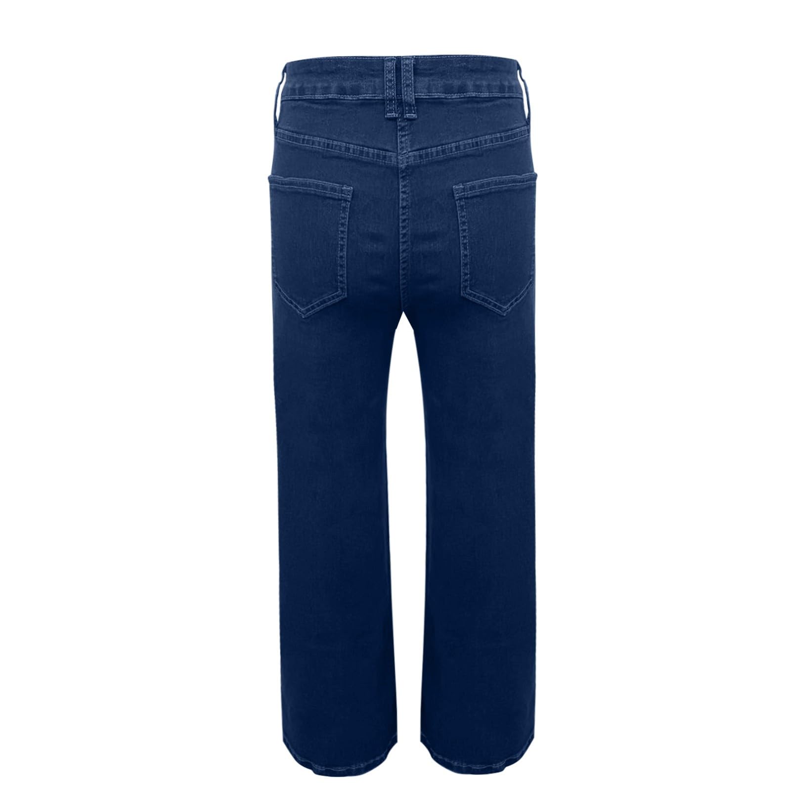 Jeans Baggy Donna Jeans Vita Alta Gamba Larga Casual Pantaloni Denim Elasticizzati Larghi Leggeri Eleganti Pantaloni Baggy Curvy Tempo Libero Comodi Streetwear Moda Palazzo Push Up