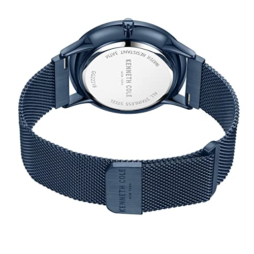 Image of Kenneth Cole Analog Blue Dial Men's Watch-KCWGG2221802MN