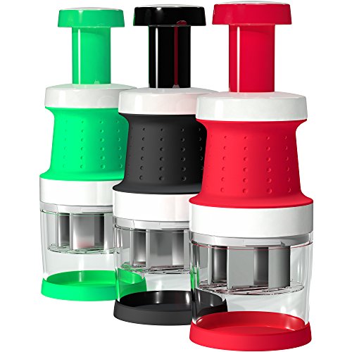 image for Vremi Food Chopper One Piece Salad Vegetable Chopper and Slicer Dicer 