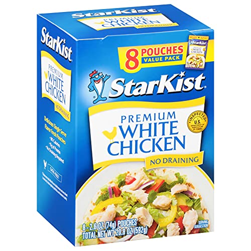 StarKist Premium White Chicken Pouch Pack - 2.6 oz (8-Pack)