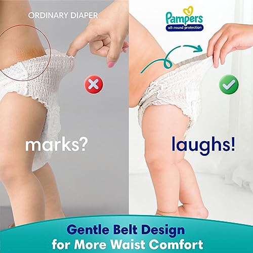 Image of Pampers Complete Skin Comfort Pants, X-Large (XL), 168 Count, Anti-rash blanket, Lotion with Vitamin E & Aloe Vera, 12-17kg (Pack of 4)