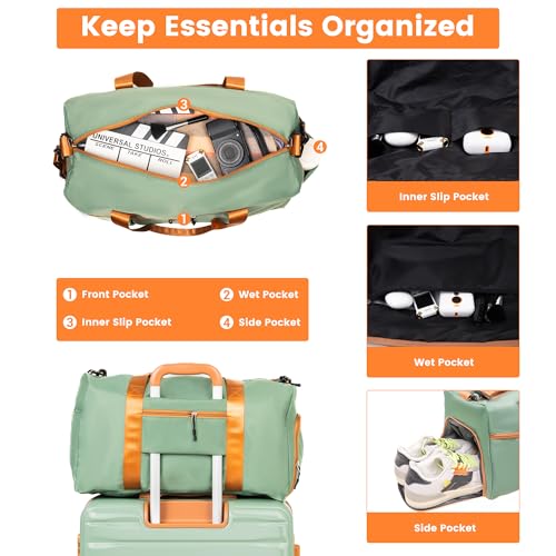 Image of 8-Piece Hardcase Luggage Sets 20 inch24 inch28 inch | ABS+PC Suitcases with Spinner Wheels,TSA Lock,Underseat Duffel Bag,Packing Cubes