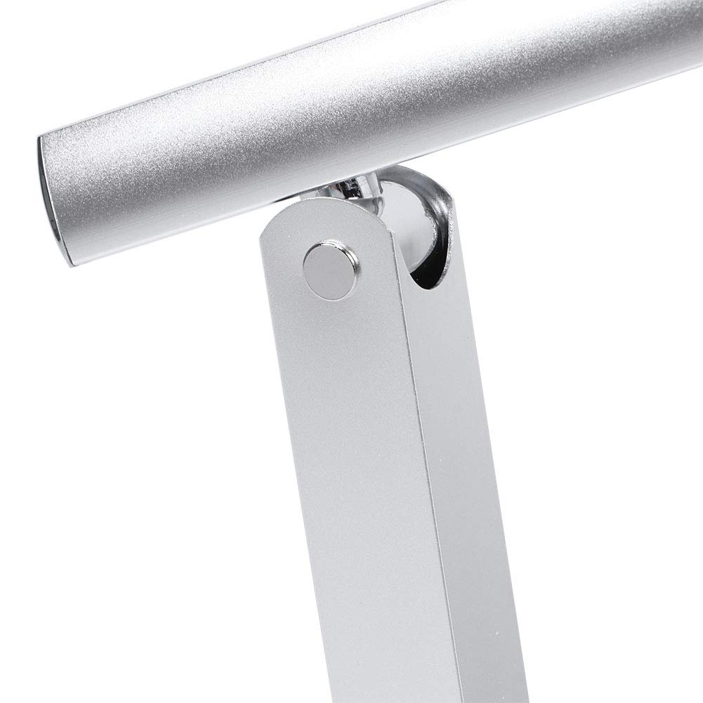FTVOGUE LED-Schreibtischlampe, Metall, Faltbare Schreibtischlampe, USB-betrieben, 5 V, Augenschonend, 131 Bis 140 Fahrenheit, LED-Tischlampe für Zuhause, Büro, Lesen, Studium