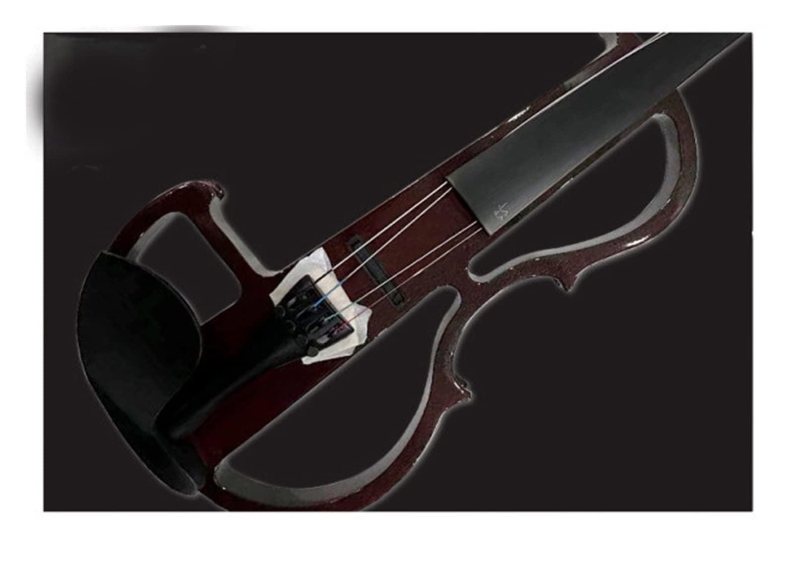 Violini Principianti Violino Elettronico Manuale Elettronico 4/4 in Bianco E Nero Adatto per Studenti per Principianti Adulti Strumento Violino (Color : Brown)
