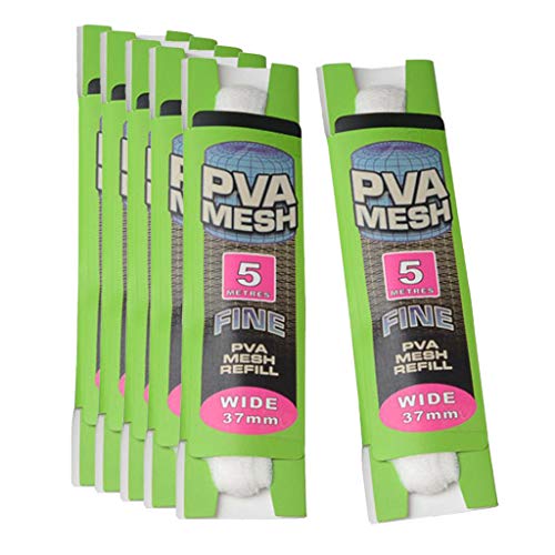 LEIPUPA 6x 5M 37 Mm PVA de Isca de Pesca Solúvel em água Rede de Recarga de Malha de Estoque
