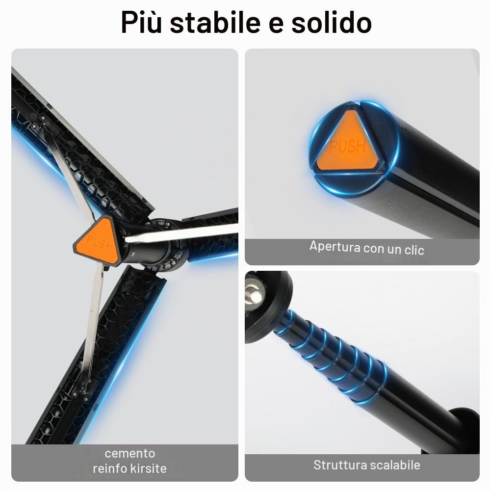 Selfie Stick Treppiede per Telefono, 190cm Bastone Selfie Magnetico, con Telecomando Bluetooth Staccabile e Vite da 1/4 pollice, Treppiede Portatile Estensibile Compatibile con iPhone e Camera