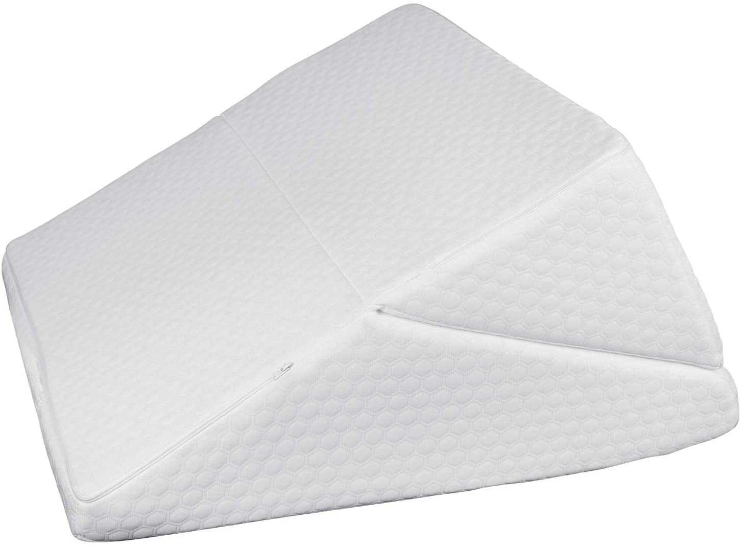 Top Home Solution 4 In 1 Comfort Memory Foam Therapy Bed Wedge Pillow - Designed For Back Neck Pain - Better Breathing Circulation Acid Reflux - Washable Cover Included