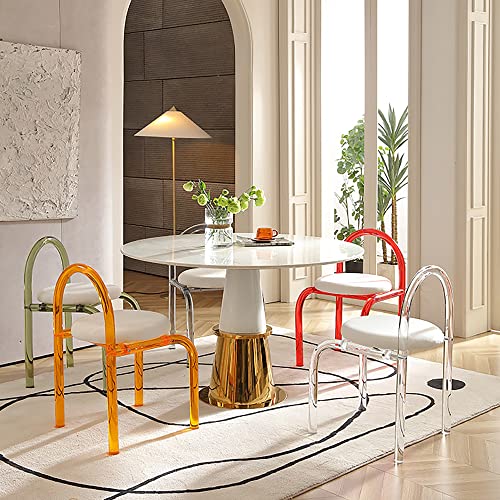 Chaise de maquillage transparente pour petits espaces et entrée ordonnée - 6