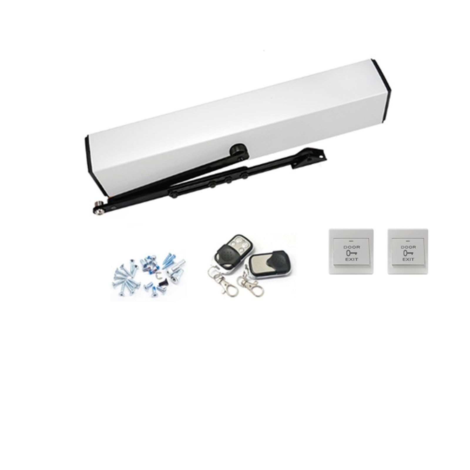 Rsgxlfqzvak Kit8 Automatic Gate Opener, Automatic Door Operators Swing Sliding Garage Gate Opener Electric Closer With Sensor Y Release Button Optional(Kit8)