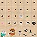 Safety Eyes 796pcs Plastic Safety Eyes and Noses, 6-20mm Black Craft Doll Eyes with Washers Assorted Sizes Bear Nose for Plush Animal Crochet Bear Toys Crafts Making