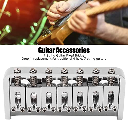 Remplacement du pont du cordier, pont fixe de guitare à 7 cordes, lisse, facile à installer, sensation de confort professionnel pour les luthiers pour instrument à cordes - Les Beatles, Paul McCartney, John Lennon, RIngo Starr, George Harrison Remplacement du pont du cordier, pont fixe de guitare à 7 cordes, lisse, facile à installer, sensation de confort professionnel pour les luthiers pour instrument à cordes – Image 5