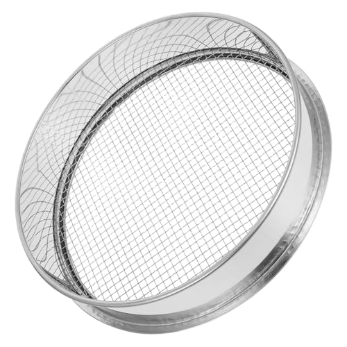 UKCOCO Tamiz De Tierra para Jardinería Tamiz De Acero Inoxidable Malla De Herramienta para Tierra y Rocas para Bonsáis y Jardinería