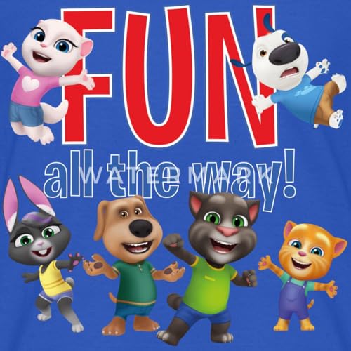 Spreadshirt Talking Tom & Friends Fun All The Way Kid's T-Shirt2