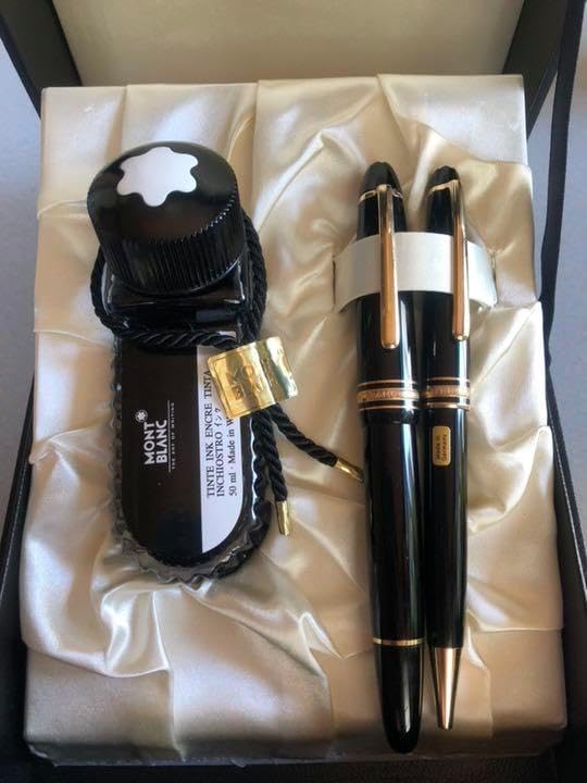 MONT BLANC 万年筆とボールペン セット バーガンディ色 MONTBLANC